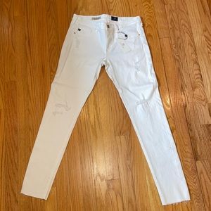 NWT- AG Adriano Goldschmied The Legging Ankle Skinny | Color: White | Size: 28